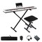 88-Key Keyboard Piano with Adjustable Stand, Recording Function and Carry Bag